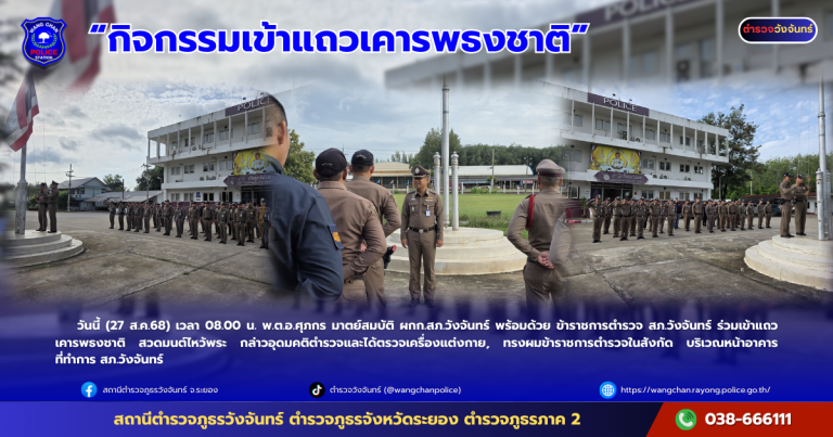 กิจกรรมเข้าแถวเคารพธงชาติ