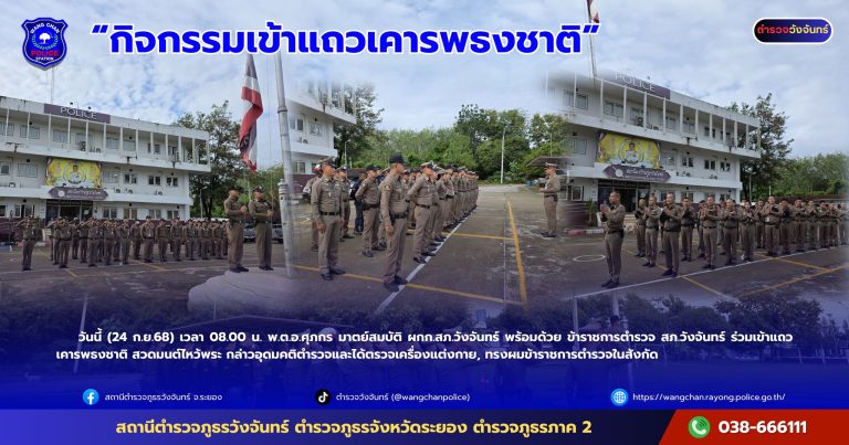 กิจกรรมเข้าแถวเคารพธงชาติ